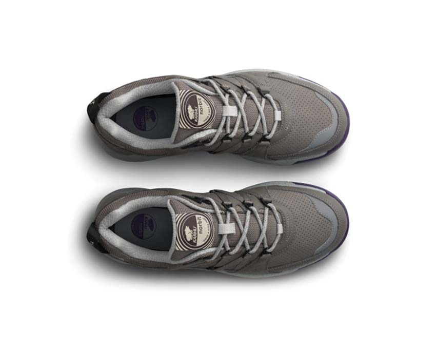 Karhu Fusion XC WP X Norbit Brushed Nickel détail — finition Brushed Nickel