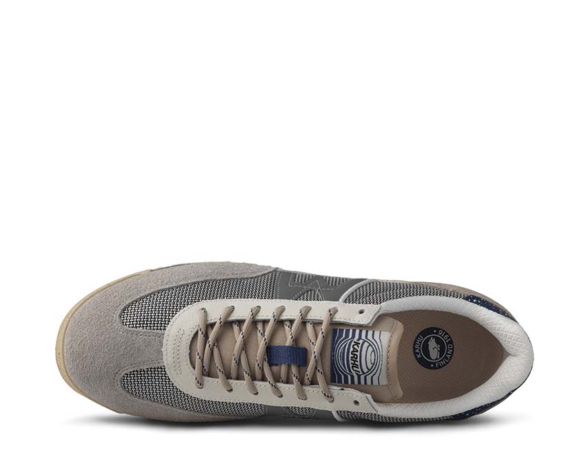 Karhu Mestari Control Silver Lining/True Navy dettaglio — tomaia in mesh strutturata