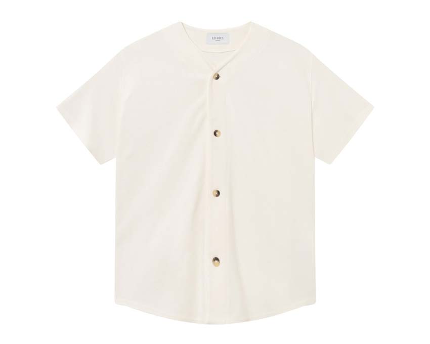 Les Deux Barry Baseball Jersey Shirt Light Ivory — camicia uomo baseball jersey
