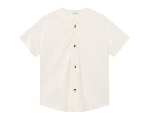 Les Deux Barry Baseball Jersey Shirt Light Ivory — camicia uomo baseball jersey