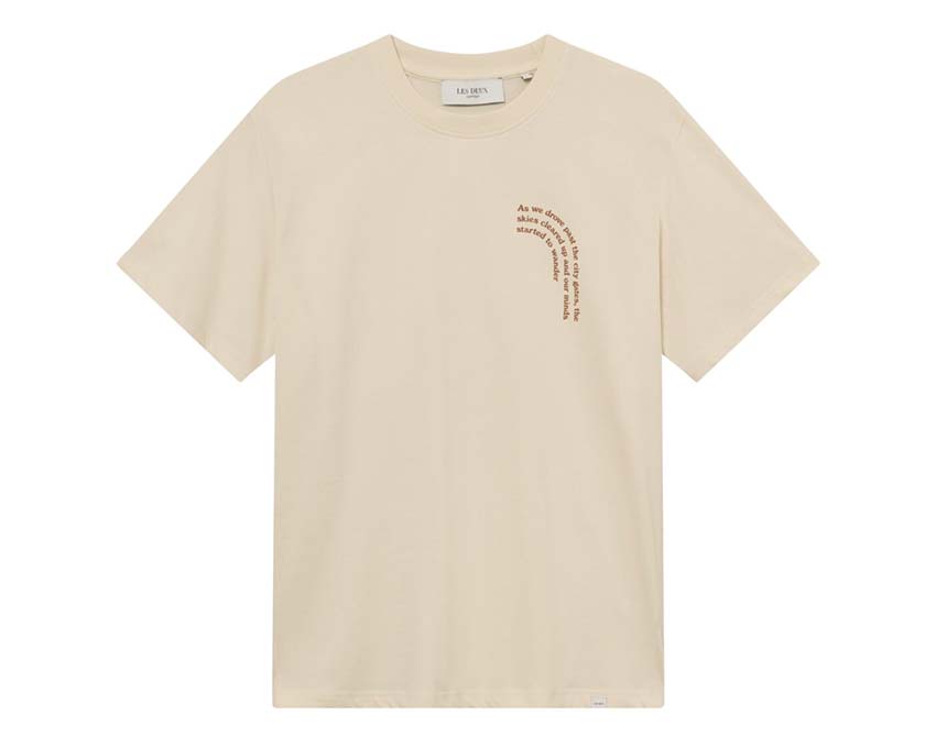 Les Deux Coastal T-Shirt Ivory — Unisex-T-Shirt Baumwolle Küstenmotiv