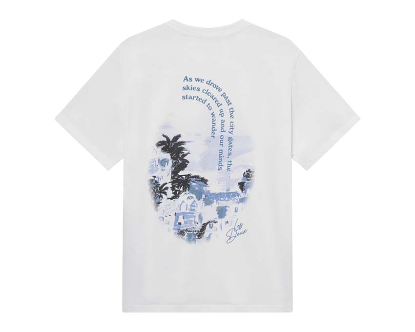 Les Deux Coastal T-Shirt White vue latérale — imprimé bord de mer