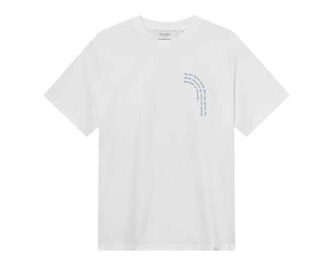 Les Deux Coastal T-Shirt White — t-shirt unisexe coton motif côtier