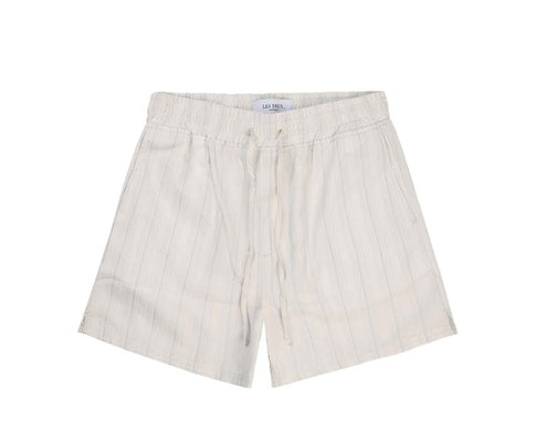 Les Deux Porter Embroidery Shorts Ivory — Unisex-Short Baumwolle Stickerei