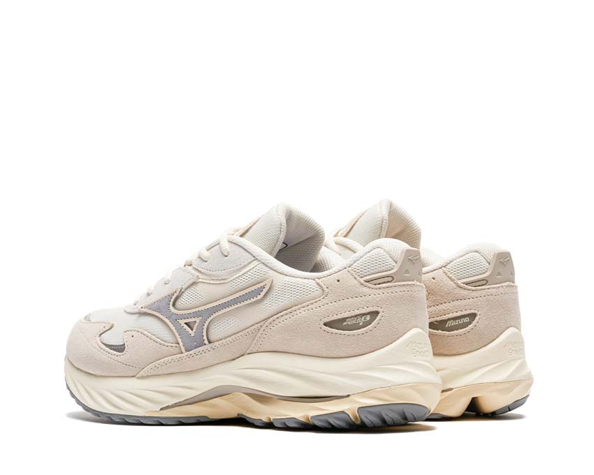 Mizuno Wave Rider Beta White Sand/Ultimate Gray suola — suola Wave leggera