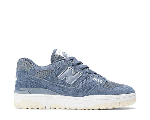 New Balance 550 Blue Suede — sneaker uomo basket vintage pelle scamosciato cupsole