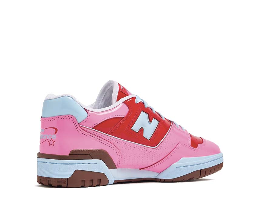 New Balance 550 Patent Leather Team Red semelle — cupsole basketball vintage