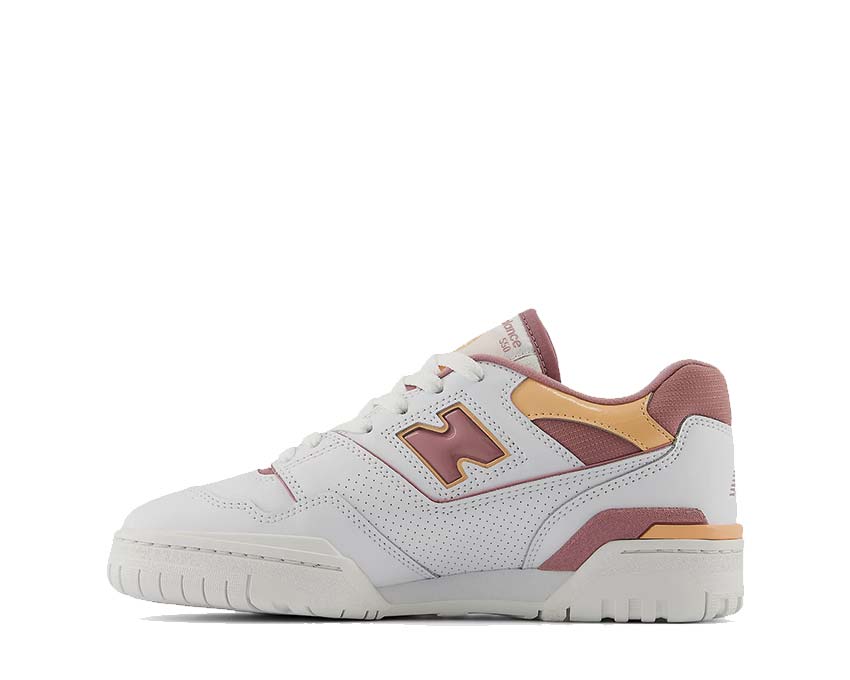New Balance 550 W White Rosewood semelle — cupsole vintage basketball