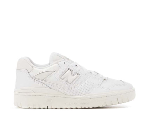 New Balance 550 W White — sneaker femme basketball vintage cuir blanc