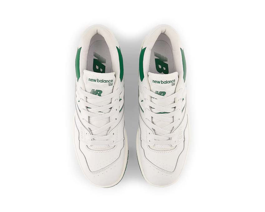 New Balance 550 White Green suola — cupsole vintage