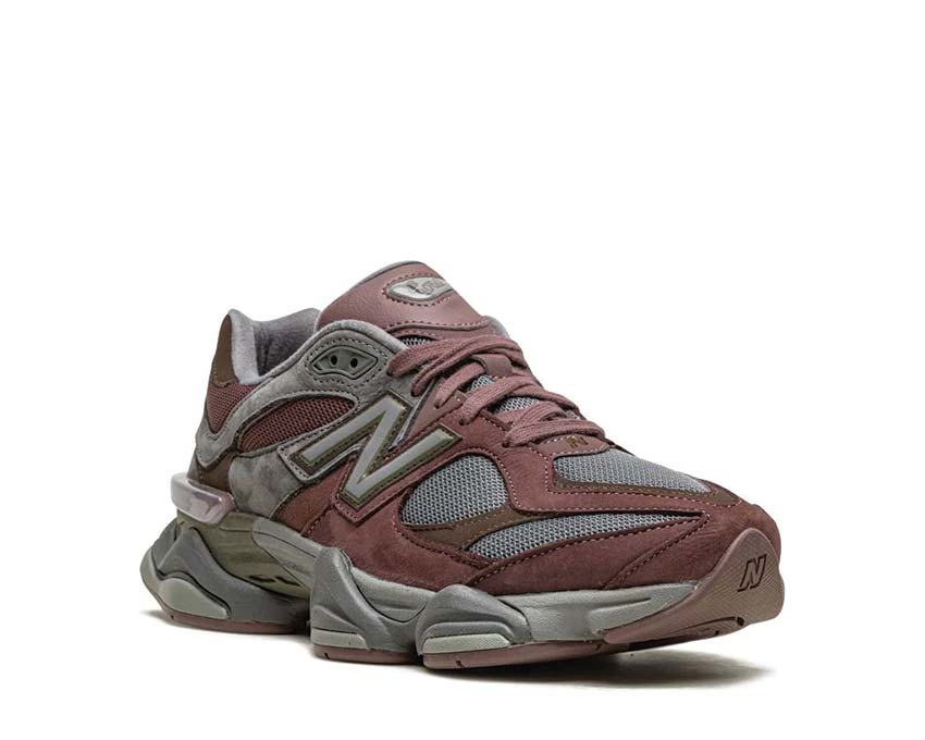 vista lateral — New Balance 9060 truffle earth mesh ante caña