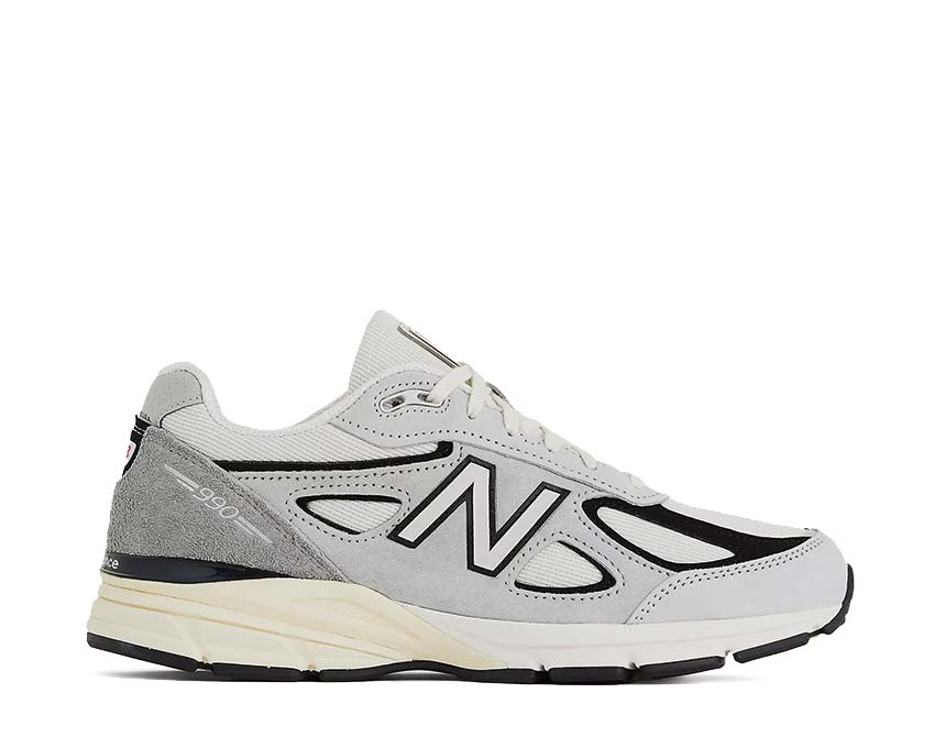 New Balance 990v4 Made in USA Grey Black — sneaker unisex mesh e scamosciato