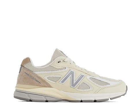 New Balance 990v4 Made in USA Limestone — sneaker unisexe mesh et suède