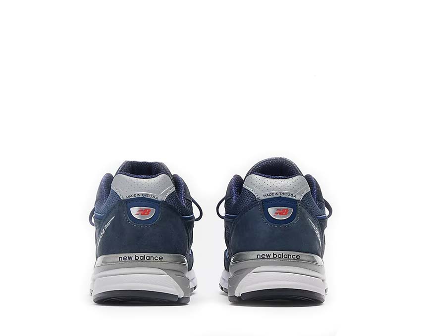 New Balance 990v4 Made in USA Navy suola — tecnologia ENCAP silver