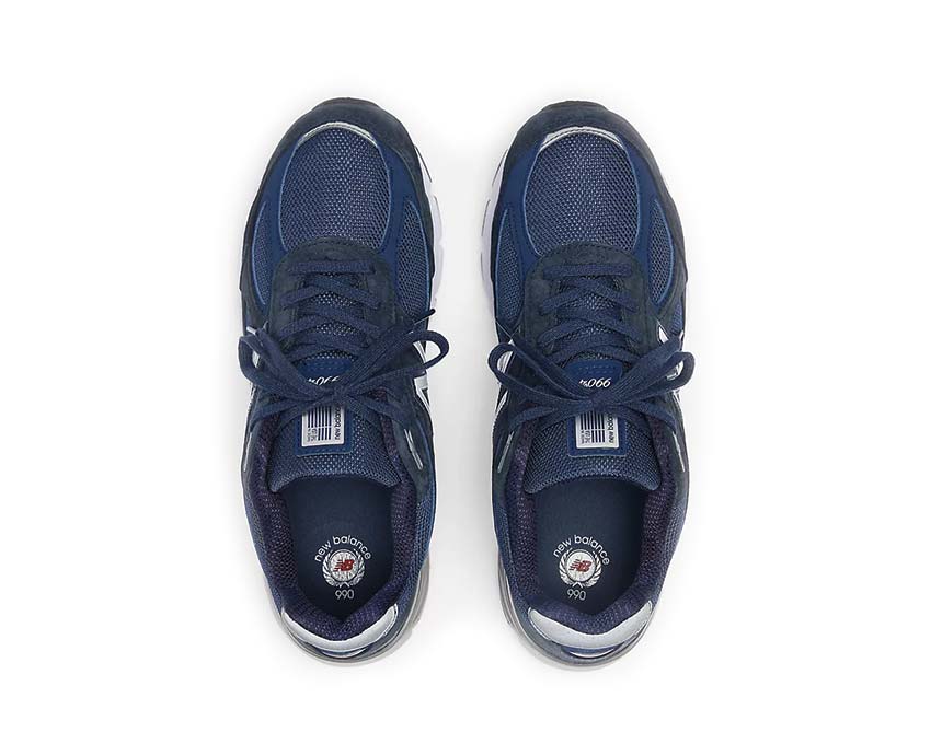 New Balance 990v4 Made in USA Navy dettaglio — costruzione Made in USA