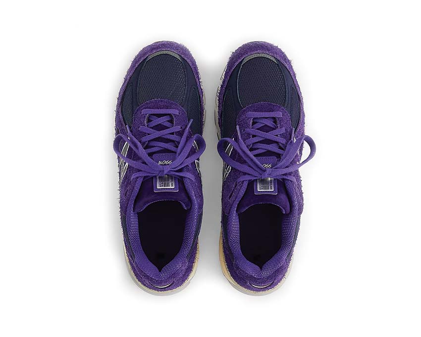 New Balance 990v4 Made in USA Plum Detail — Made in USA Konstruktion