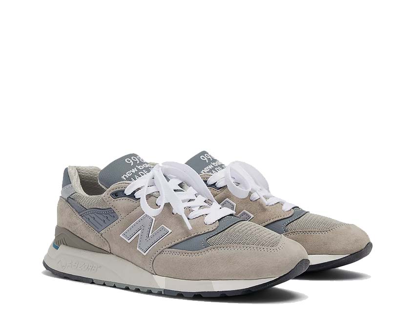 Seitenansicht — New Balance 998 grau Leder Wildleder Made in USA