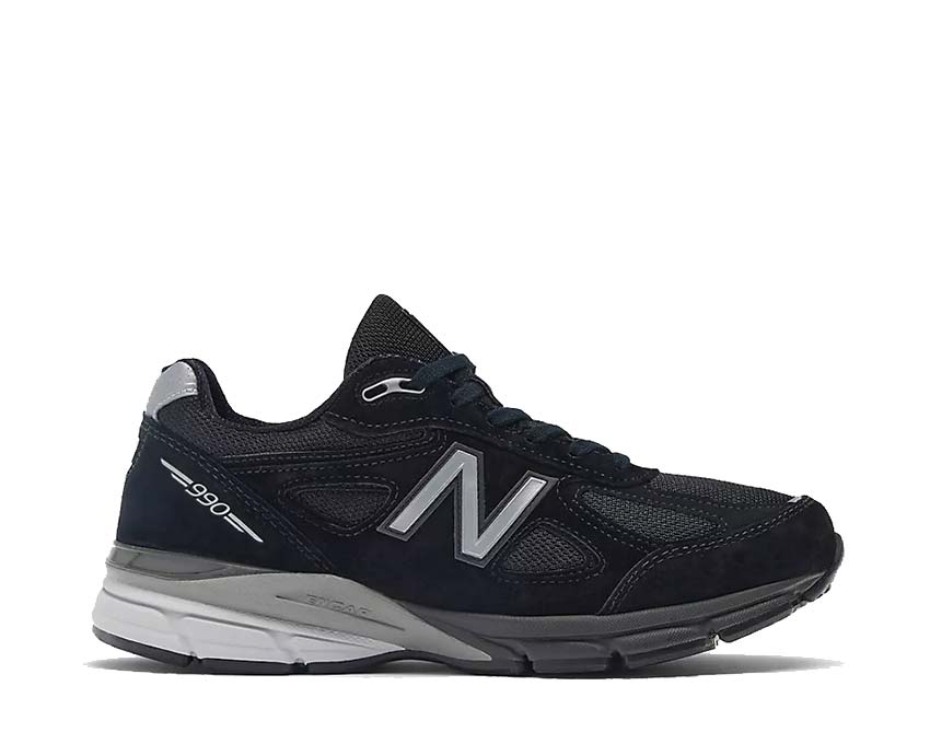 New Balance 990v4 Made in USA Black — Herren-Sneaker aus Mesh und Wildleder