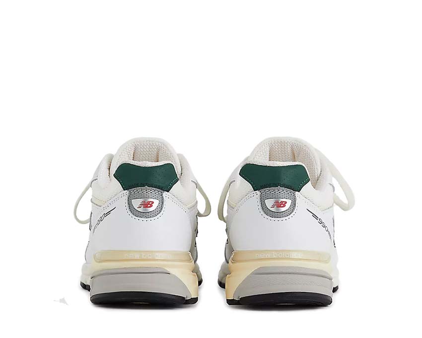 New Balance 990v4 Calcium Forest Green Sohle — ENCAP Running-Technologie Made in USA
