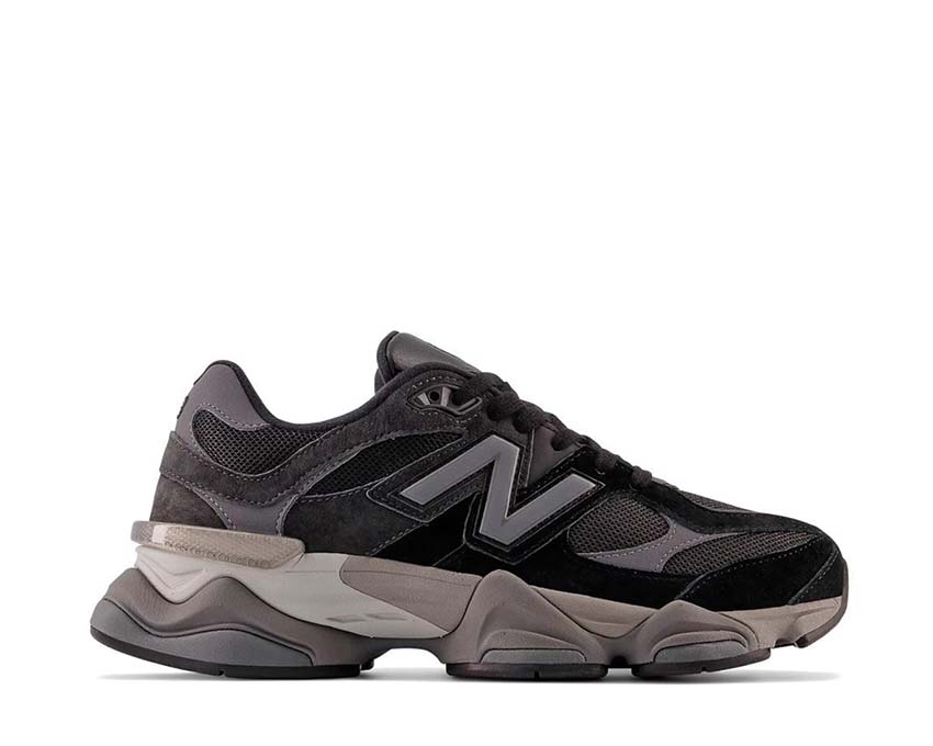 New Balance 9060 Black U9060BLK — zapatilla hombre mesh ante negro total