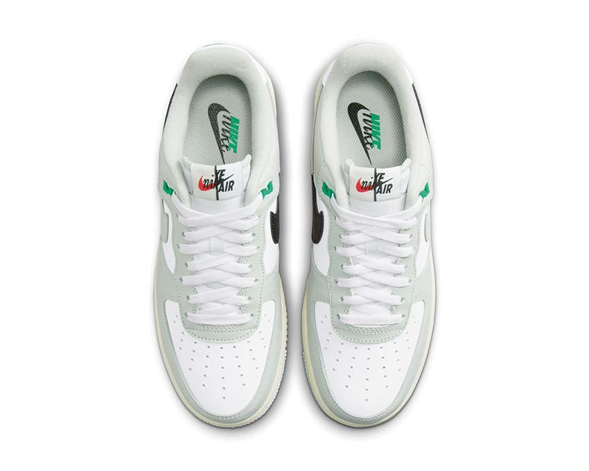 Nike Air Force 1 '07 LV8 Light Silver Sohle — Air Force Leder Dämpfung White
