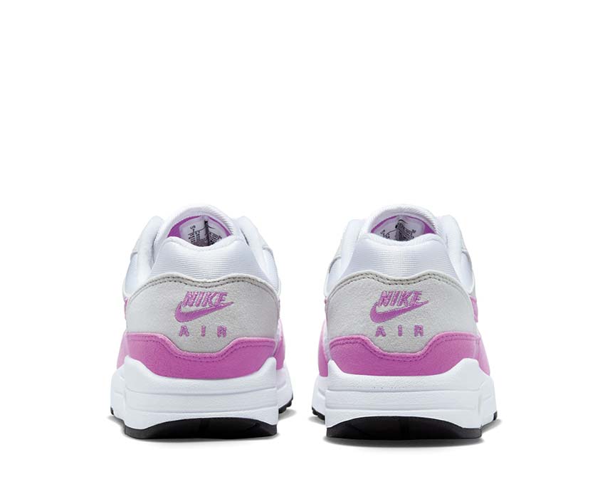 Nike Air Max 1 '87 Neutral Grey suola — ammortizzazione Air Max Fuchsia visibile