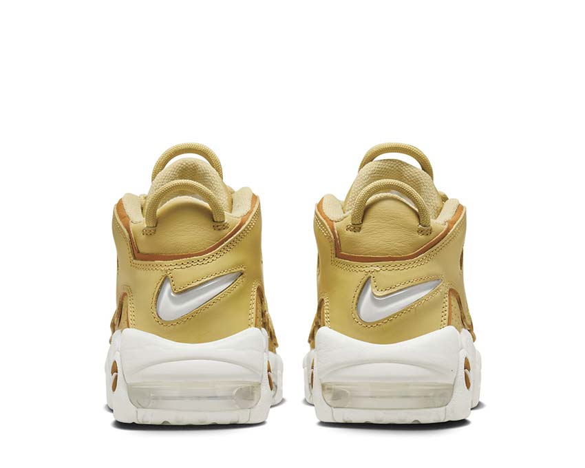 Nike Air More Uptempo W Buff Gold sole — Air Uptempo cushioning Bronzine