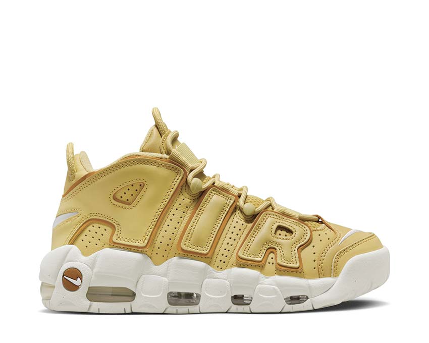 Nike Air More Uptempo W Buff Gold Bronzine — sneaker femme oversize