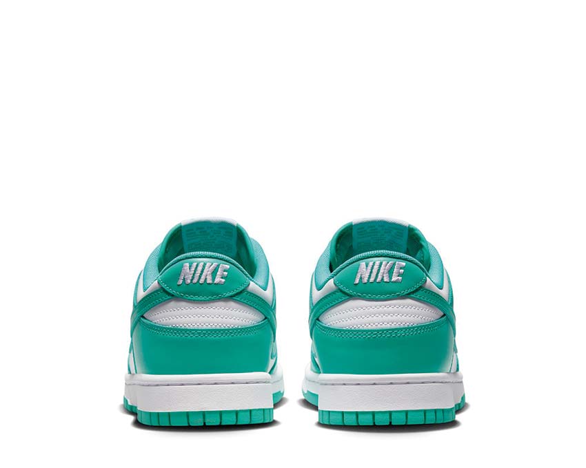 Nike Dunk Low Retro White semelle — caoutchouc vulcanisé Clear Jade