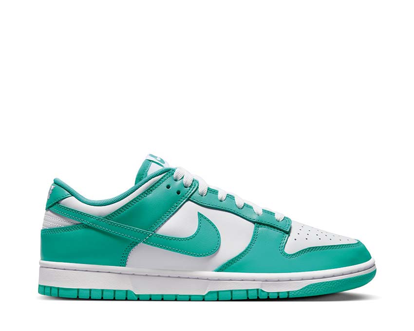 Nike Dunk Low Retro White Clear Jade — sneaker homme coloris jade