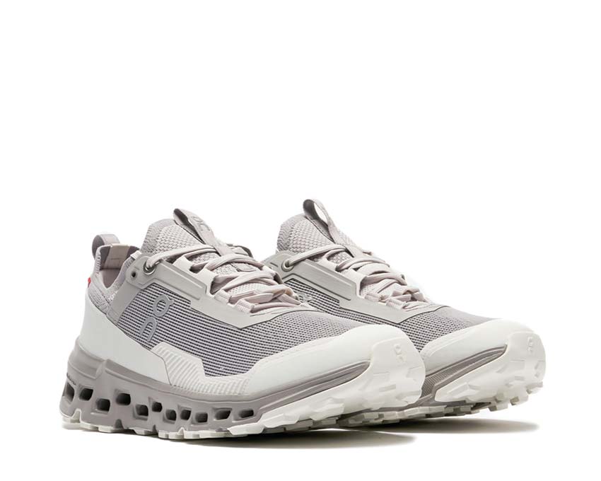 On Cloudultra 2 Fog Ice Seitenansicht — CloudTec-Dämpfung