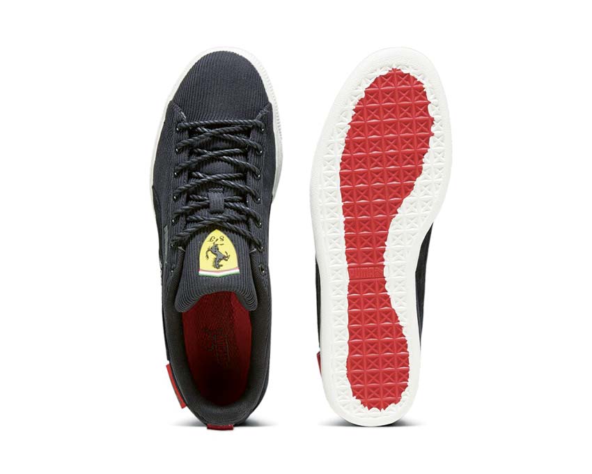 Puma Ferrari Clyde GC Black White sole — Ferrari cupsole