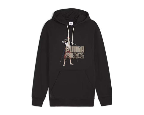 Puma x One Piece Hoodie Black — sweat à capuche noir collaboration One Piece manga