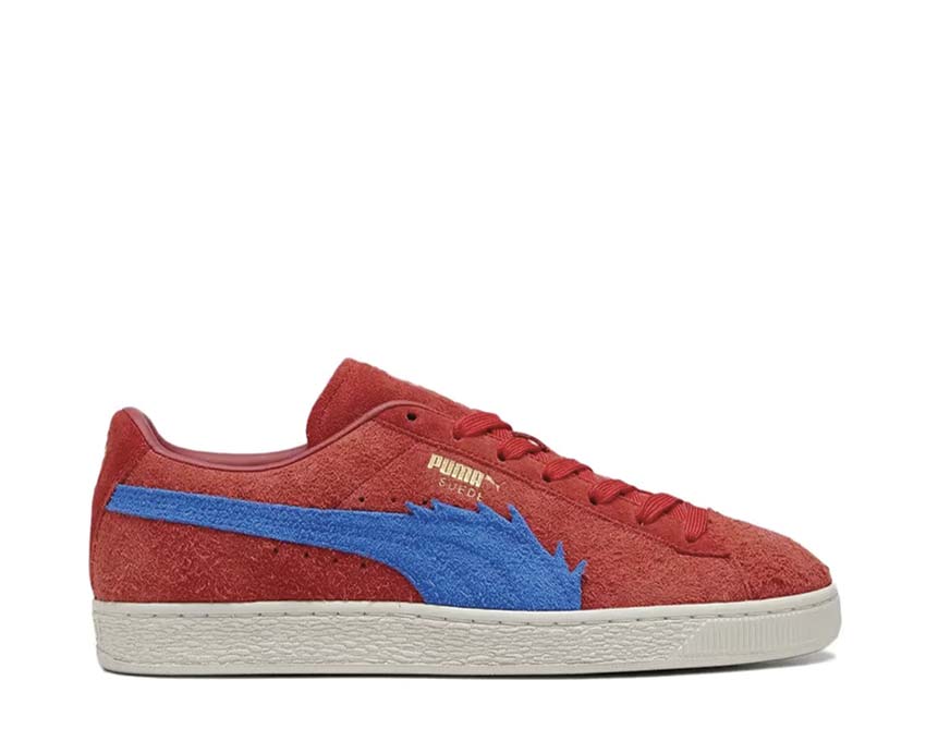 Puma Suede Baggy For All Time Red Ultra Blue — sneaker uomo scamosciato collab One Piece