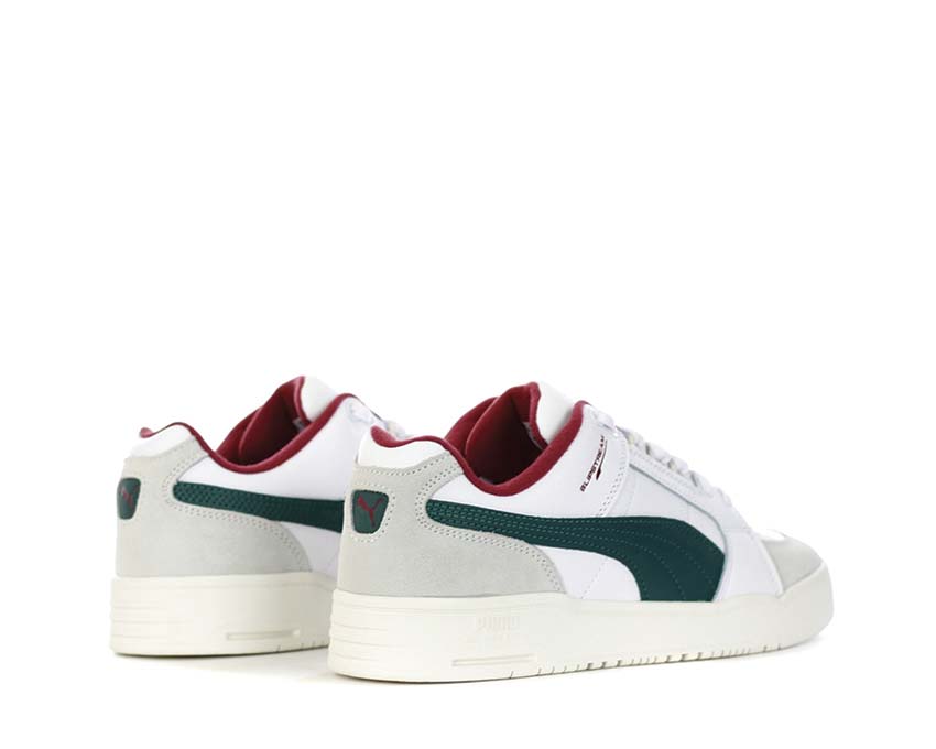 Puma Slipstream Lo Retro White Malachite semelle — semelle tennis crantée