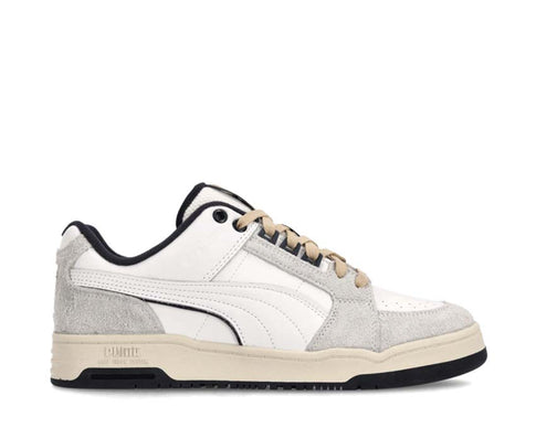 Puma Slipstream Lo Service Line White Navy — Herren-Sneaker Premium Leder