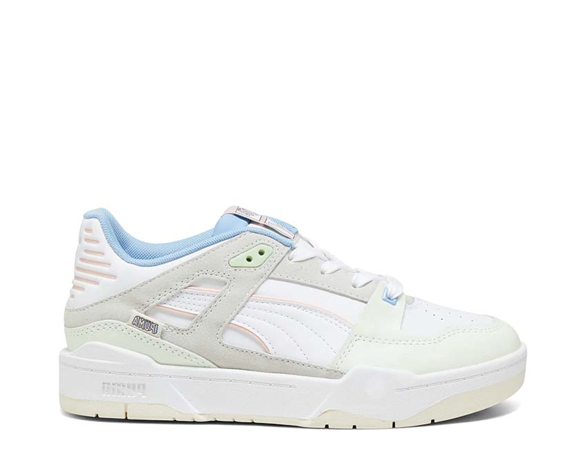 Puma Slipstream Uninvisible White Pristine — sneaker donna pelle minimal