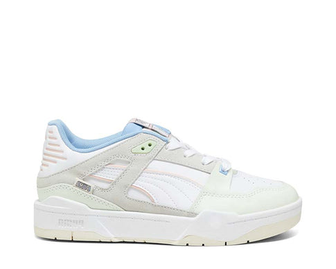 Puma Slipstream Uninvisible White Pristine — sneaker donna pelle minimal