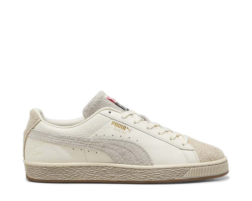 Puma Suede STAPLE Warm White Alpine Snow — Herren-Sneaker Wildleder ikonisch Collab
