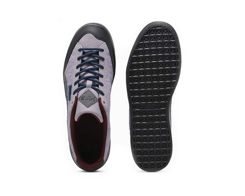 Puma Clyde Lavender Shock Ocean Tropic semelle — semelle gum vintage Puma