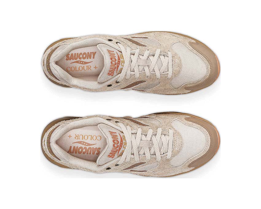 Saucony X Colour Plus Grid Shadow 2 Beach Ramble détail — semelle EVA