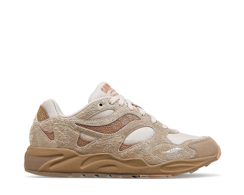 Saucony X Colour Plus Grid Shadow 2 Beach Ramble — running homme tige mesh respirante