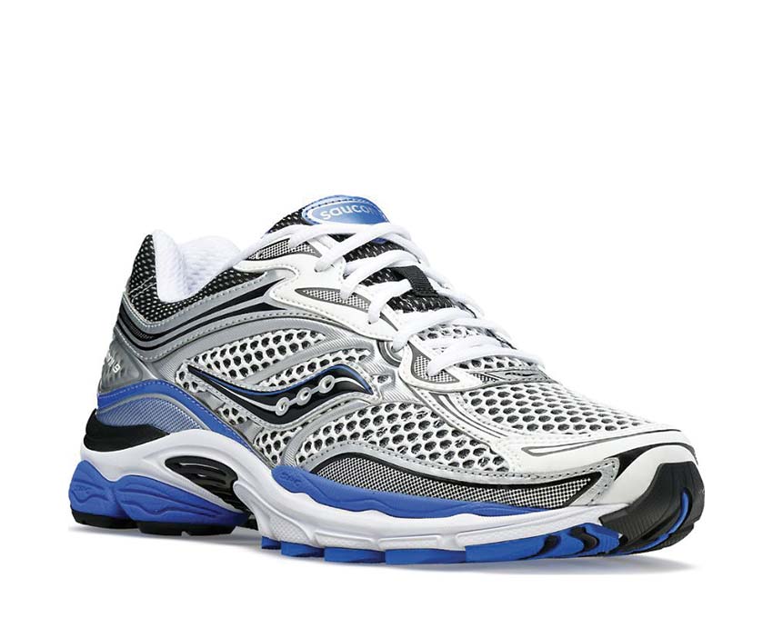Saucony Pro Grid Omni 9 vue latérale — tige mesh respirante