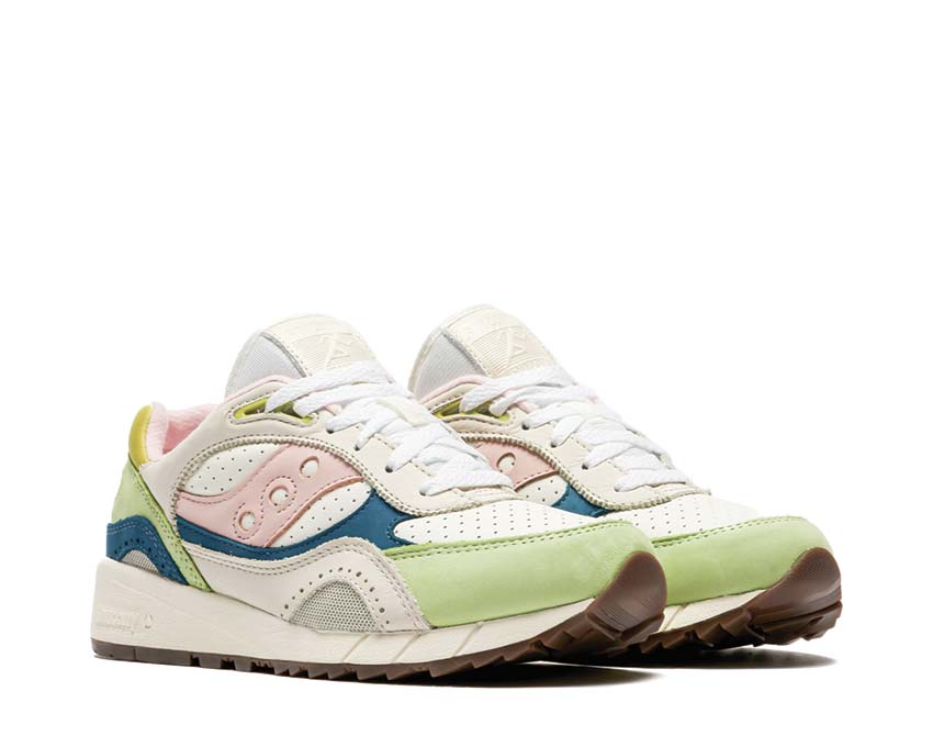 Saucony Shadow 6000 Green Multi vista laterale — ammortizzazione ProGrid