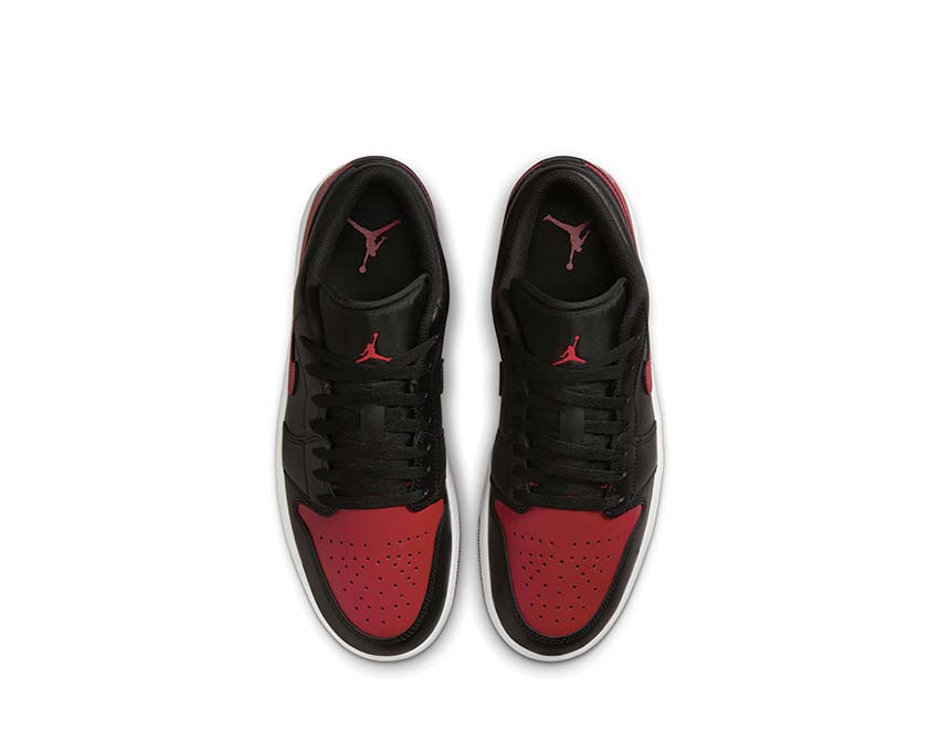 Jordan Air Jordan 1 Low Bred Black Varsity Red Summit White — vue trois quarts