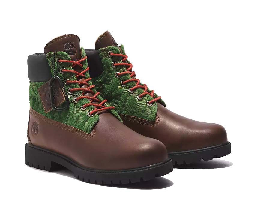 Timberland Heritage Black Pioneers 6 Inch Waterproof Brown Seitenansicht — Profil braunes Leder