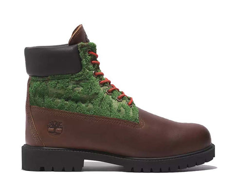 Timberland Heritage Black Pioneers 6 Inch Lace Waterproof Brown — Herren-Boot Premium-Leder