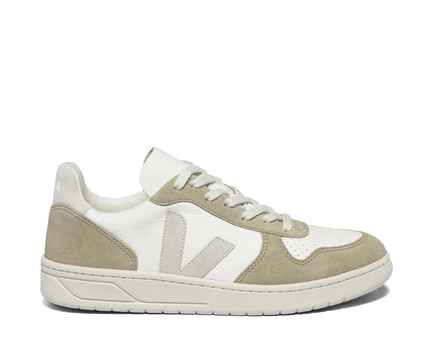 Veja V-10 Extra White/Sahara — sneaker femme cuir chromefree