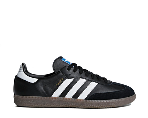 Adidas Samba OG Core Black — zapatilla mujer cuero negro suela goma