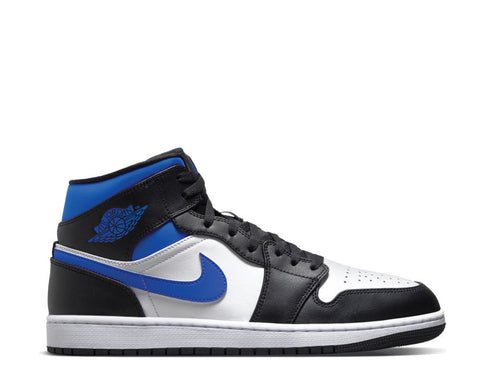 Jordan Air Jordan 1 Mid White Racer Blue — sneaker hombre blanco azul racing